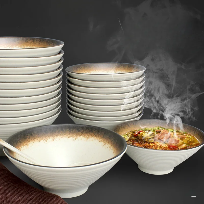 Melamine Noodle Kom Servies Japanse Ramen Beef Noodle Soepkom - afbeelding 2