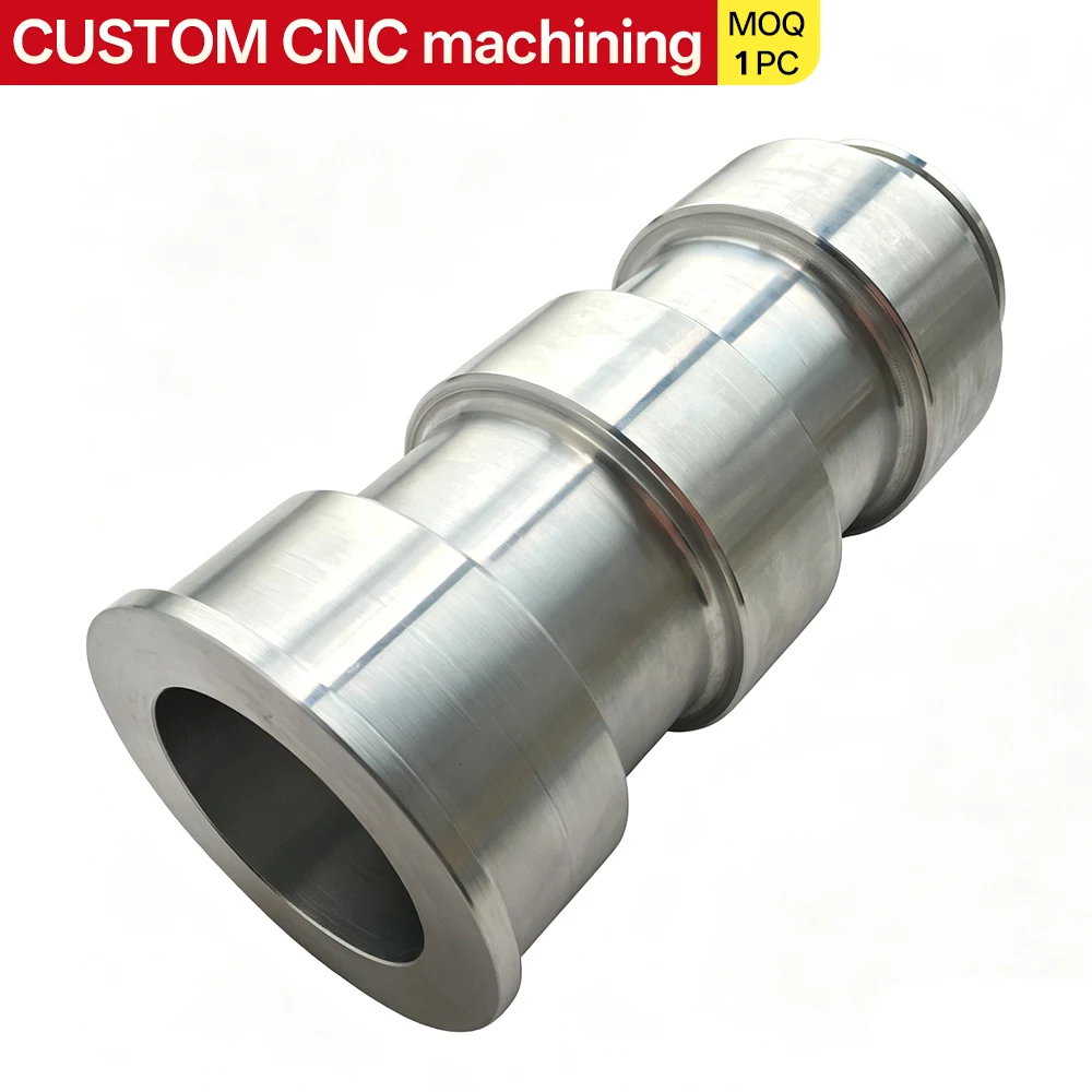 

Custom CNC Metal Parts Machining Service: Stainless Steel Straight-Through Connectors (Turned), Aluminum Alloy Polished Anodized