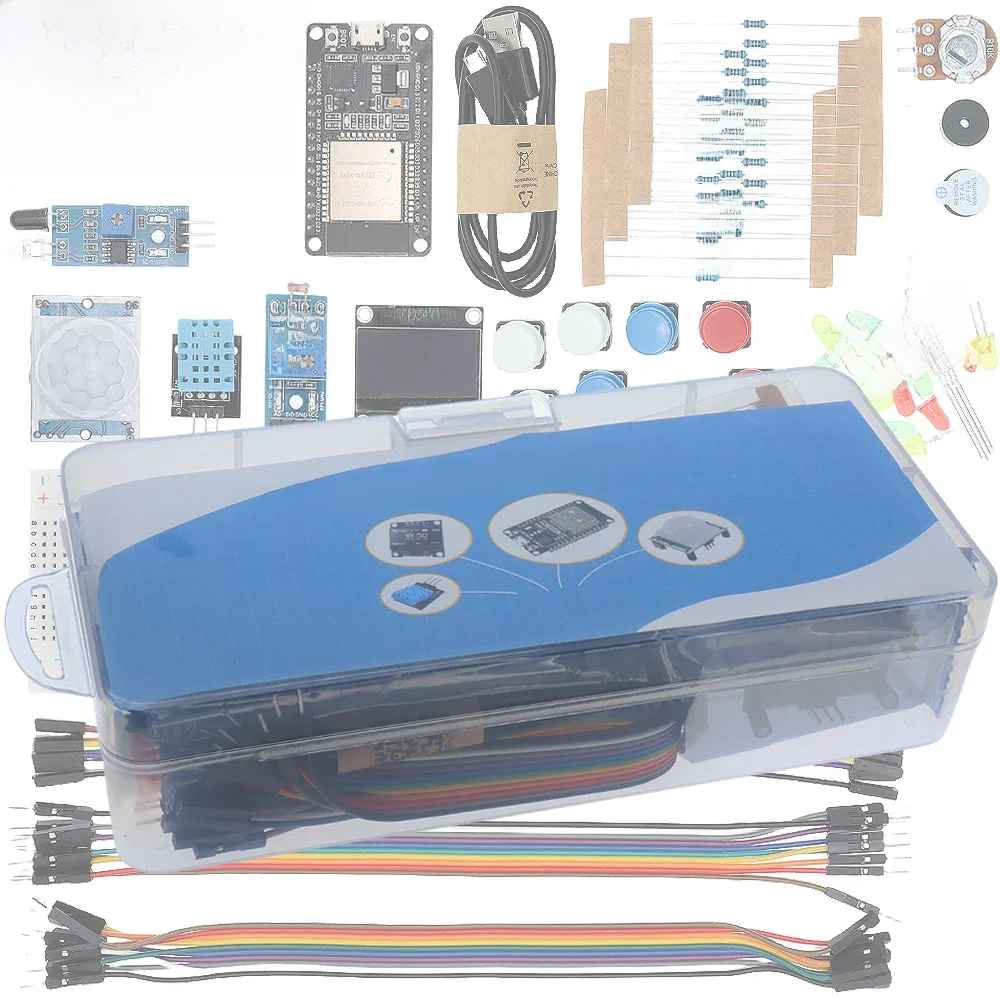 Basic Starter Kit voor ESP32 ESP-32S WIFI Development Board Project Learning Kit met Tutorials ESP32 kit met doos - afbeelding 2