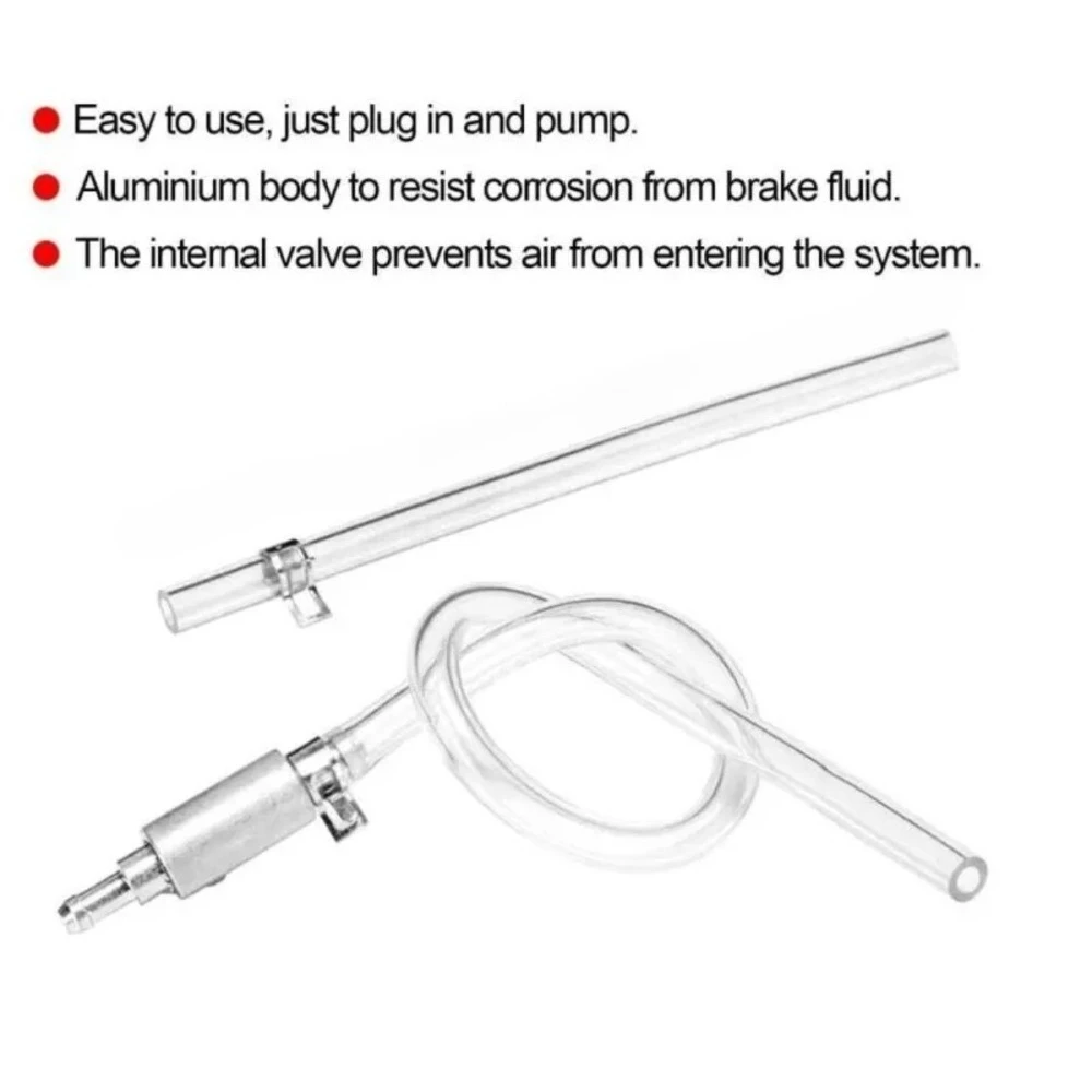 Car Clutch Brake Bleeder Hose Hydraulic Clutch One Way Valve Tube Bleeding Tool Replacement Adapter Kit Auto Accessories