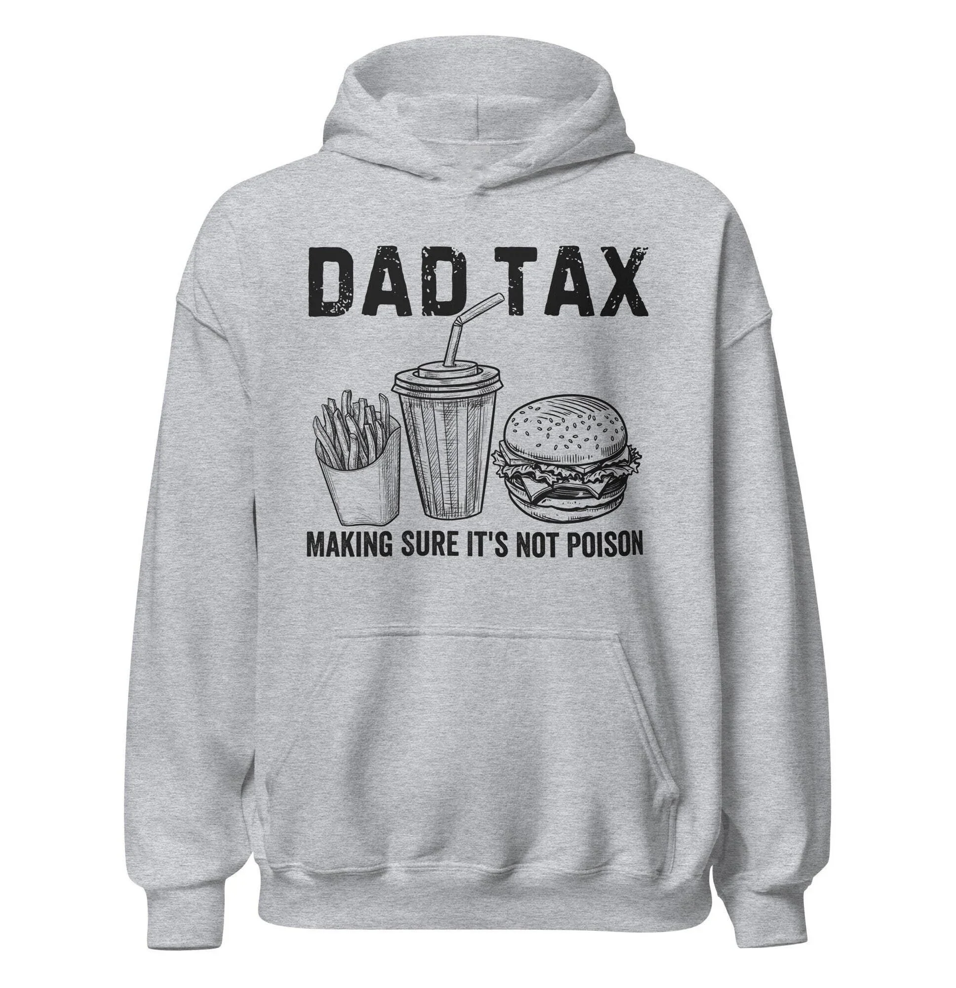 

2025 Dad Tax Print Hoodie Pullover Fashion Hoodies Casual Street Fall Winter Long Sleeve Father Gift Surprise Hoodie Pullover