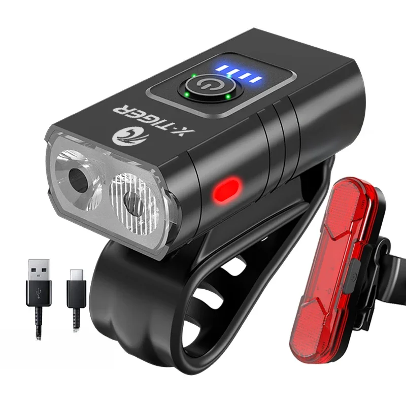 AliExpress X-TIGER Cycling Headlight Waterproof Bike Light 1200 mAh USB Rechargeable LED Bicycle Lamp MTB Road Bike Front Flashlight