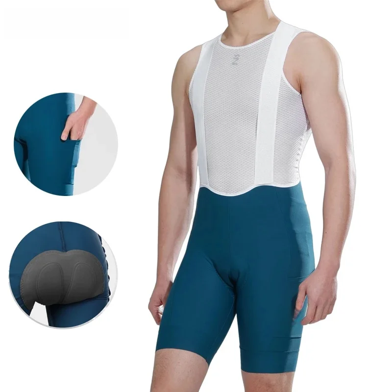 AliExpress INBIKE Summer Cycling Bib Shorts 3D Padded Men's MTB Bike Shorts Pants Man Road Cycling Pants Bicycle Shorts with Pocket Clothes