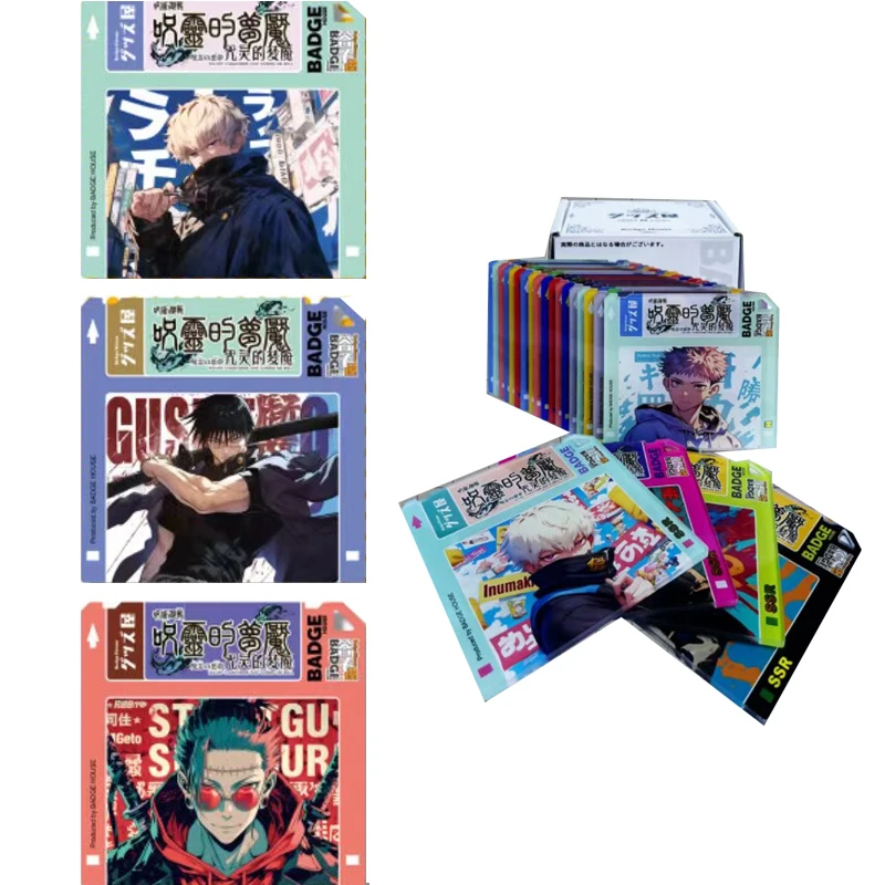 Wholesales Jujutsu Kaisen Collection Cards floppy disk A Nighuiaie Thint Cunses The Soulbooster Box 1case Playing Cards