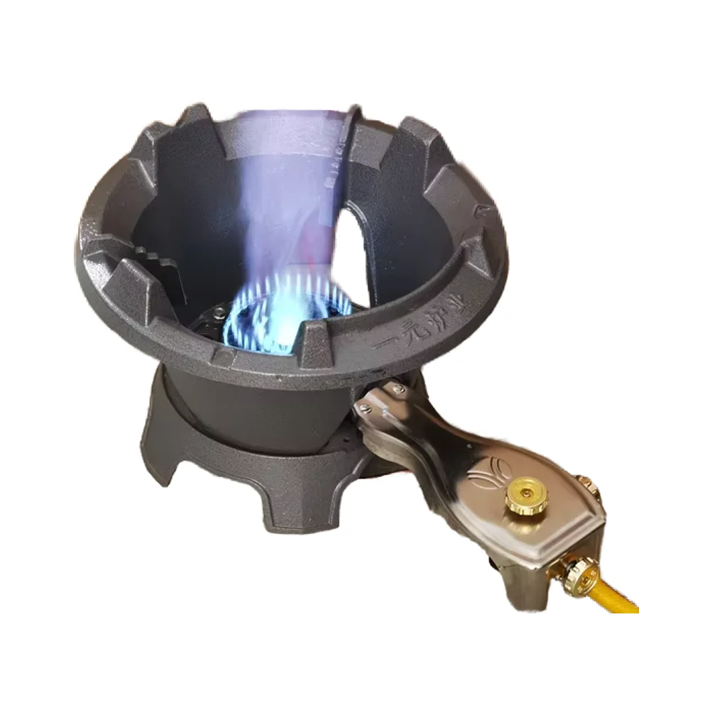 Commercial High Fire Liquefied Gas Stove Energy-Saving Gas Burner Canteen Fast Cooking Stove With Electronic Ignition