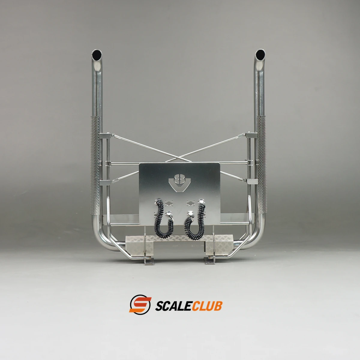 SCALECLUB Stainless Steel type-V For euro truck exhaust For Tamiya Lesu Oka For Scania Man  Rc Truck Trailer Tipper