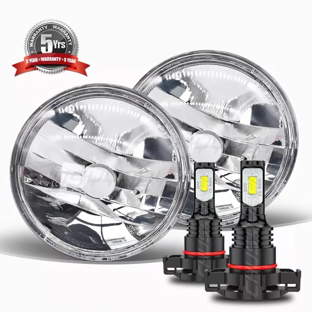 For 2007-2014 Ford Mustang Shelby GT500 Fog Lights Lamps Pair 6000K Super Bright  80W 8000LM