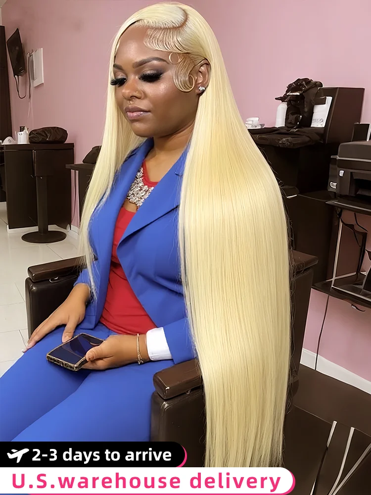 

613 Blonde 250 Density 13x6 Hd Transparent Wigs Lace Front Human Hair Wig 30 40Inch Bone Straight Lace Frontal Human Hair Wigs
