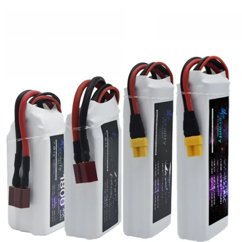 Batterie LiPo 11.1V 3S 1500mah 1800mAh 2200mah 2600mAh 3000mAh 3300mAh Deans T connecteur XT60 pour voiture RC Drone de course FPV
