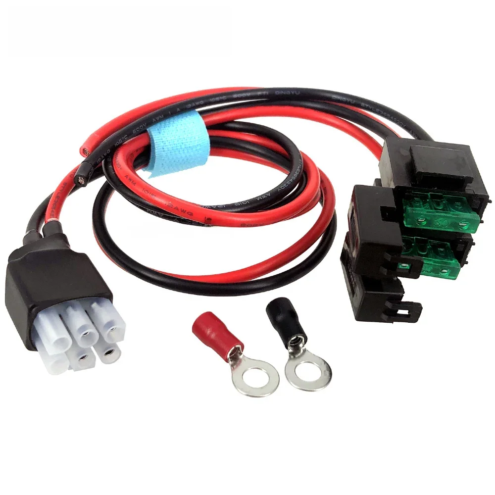 Bezpiecznik 30A 6 PIN krótkofalowy kabel zasilający do Yaesu FT-857D FT-897D ICOM IC-725A IC-78 IC-706 1M — zdjęcie produktu 7