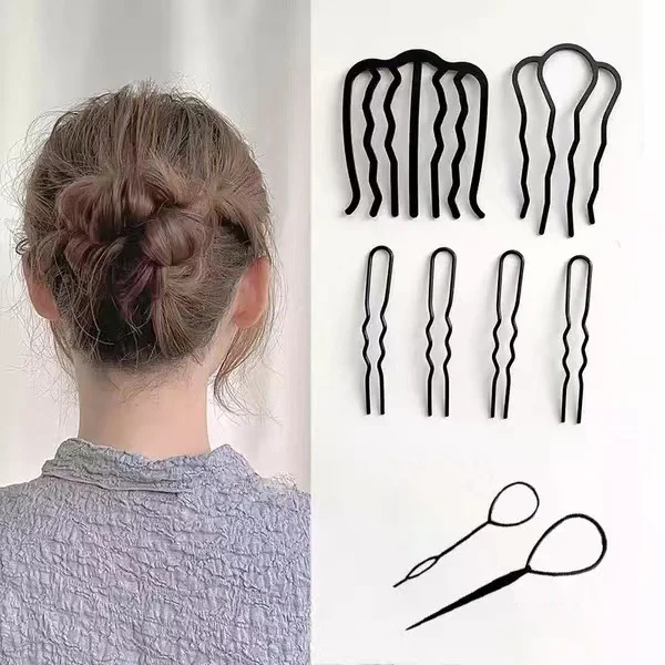 KDNC raised hair pin hairpin hairpin hairpin hairpin U-up style poop hairpin U pin hairpin