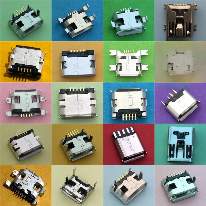 20 modeli złącze żeńskie Micro USB 5pin do ładowania telefonu komórkowego gniazdo SMT złącze jack danych Port PCB Board Drop Shipping — zdjęcie 2