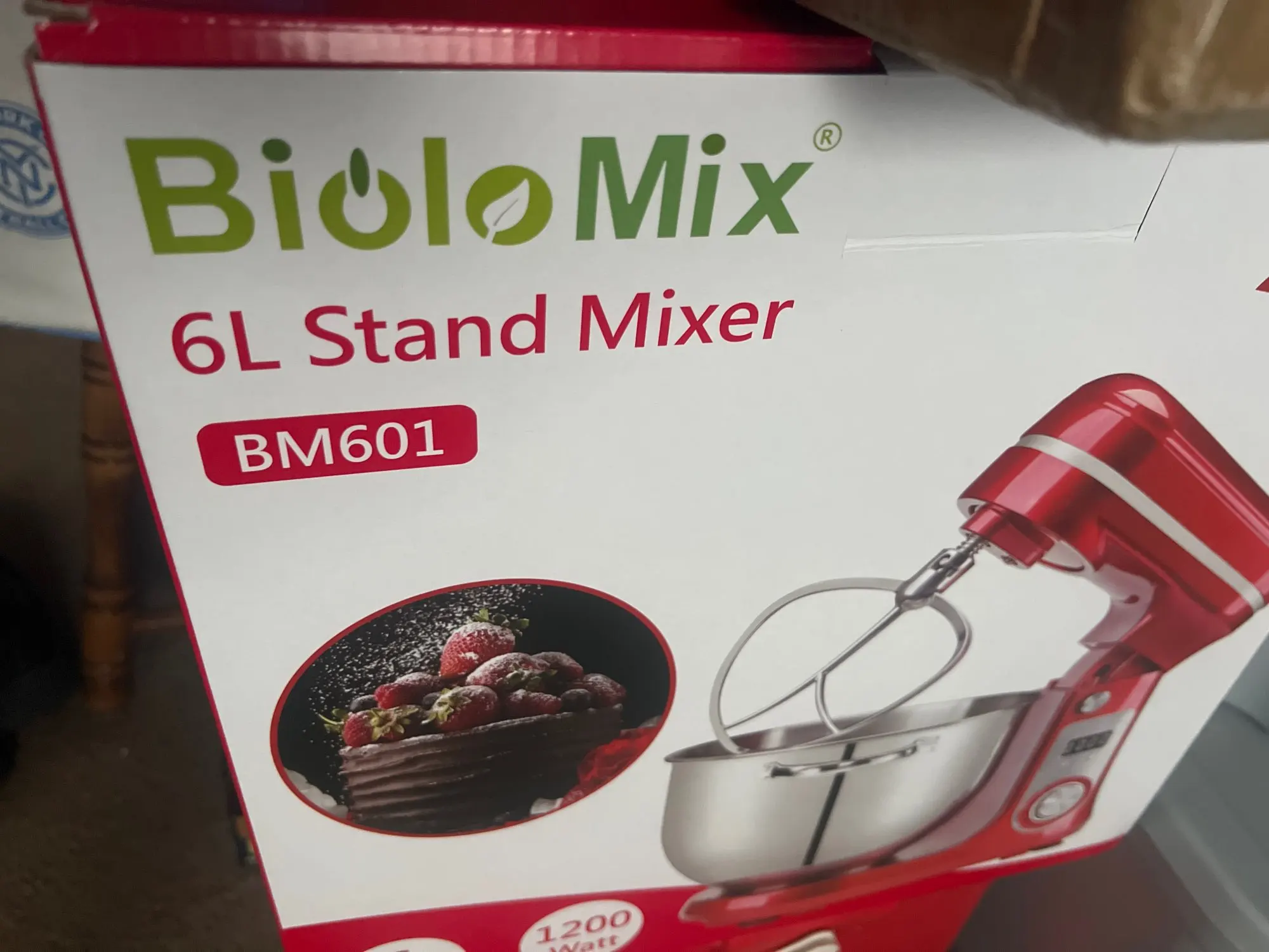 BioloMix BM-601 1200W 6L Stand Mixer with Timer photo review