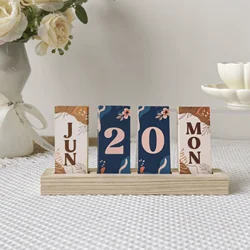 Fun & Quirky Card-Style Desk Calendar - Everlasting Office Decor DIY Desktop Calendar For Decoration