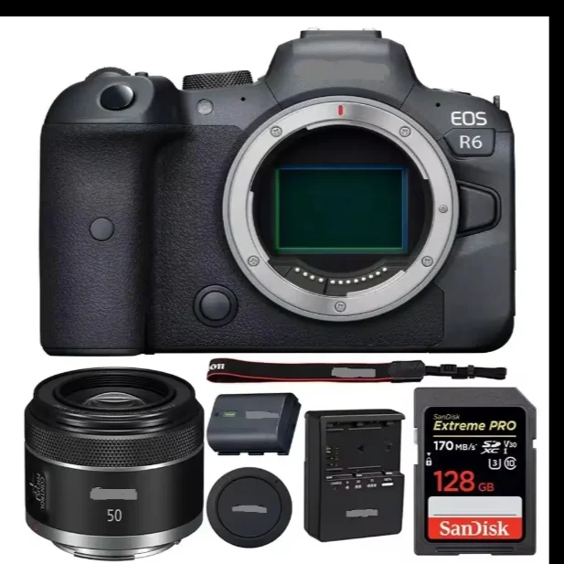 FLASH SALE OEM Digital Camera R6 Mark II with 24-105 USM Kit Black Plus 24 Months Warranty