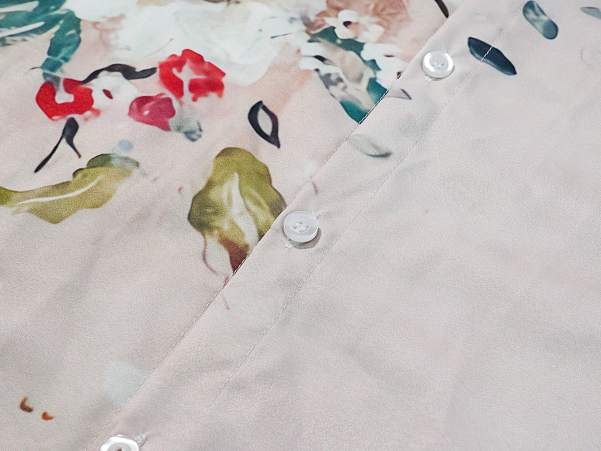 Blusa floral de manga comprida feminina, camisa casual, branca, amarela, rosa, botão estampado, camisa da moda, primavera, outono, feriado, moda