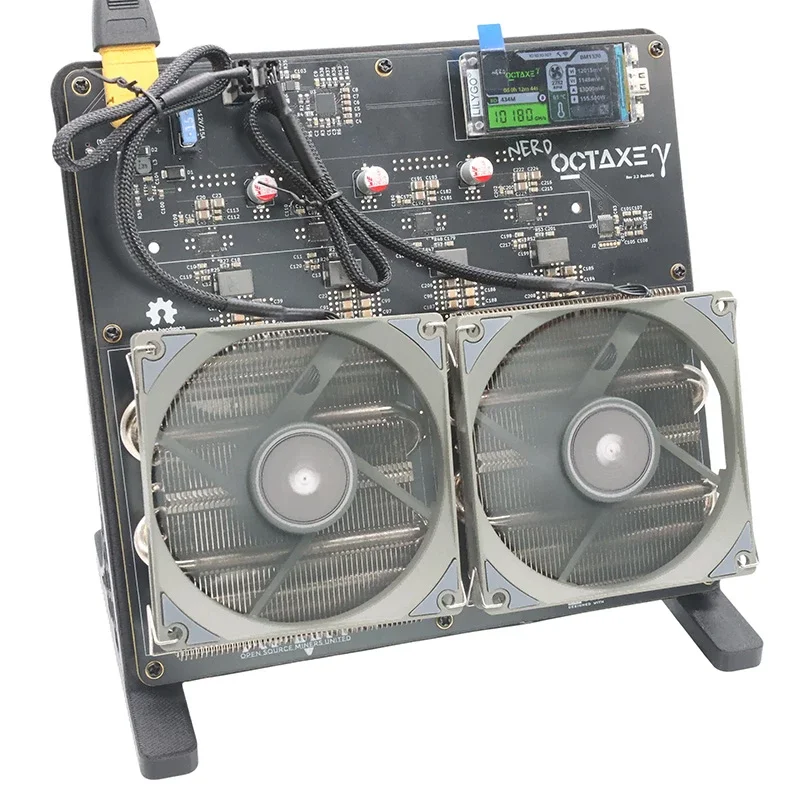 

P. HOT SELLER BUY 3 GET 2 FREE Nerd OCTAXE 9.6TH/s150W Air Cooling Bitcoin Miner Nerd Oct axe With PSU Solo BTC