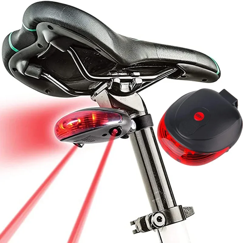 AliExpress Bicycle Red Tail Light Mountain Bike Night Riding Laser Light Flashing Rear Light Riding Warning