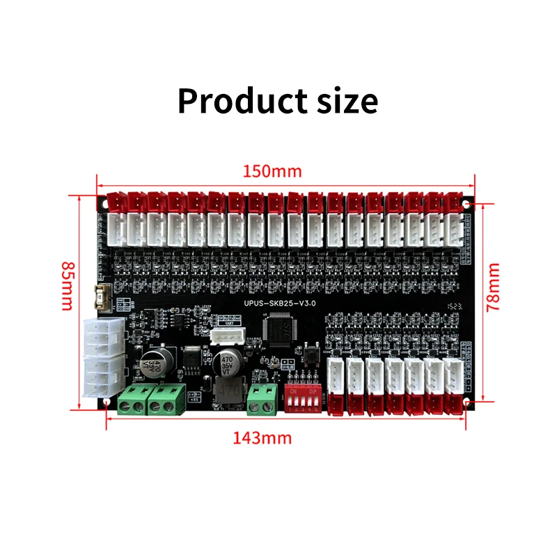 25CH Smart electronic cabinet Lock Control board Smart locker Storage Cabinet controller 12V/24V With LED light