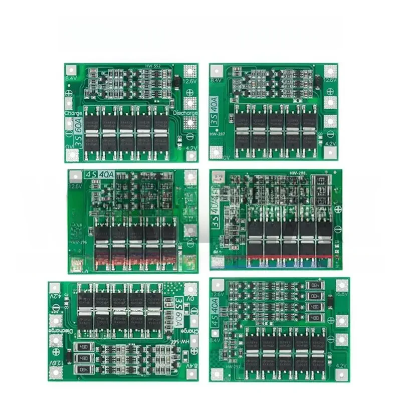 3S 4S 40A 60A Ładowarka do akumulatorów litowo-jonowych 18650 BMS do silnika wiertarki 11,1 V 12,6 V/14,8 V 16,8 V Zwiększ równowagę — zdjęcie 2