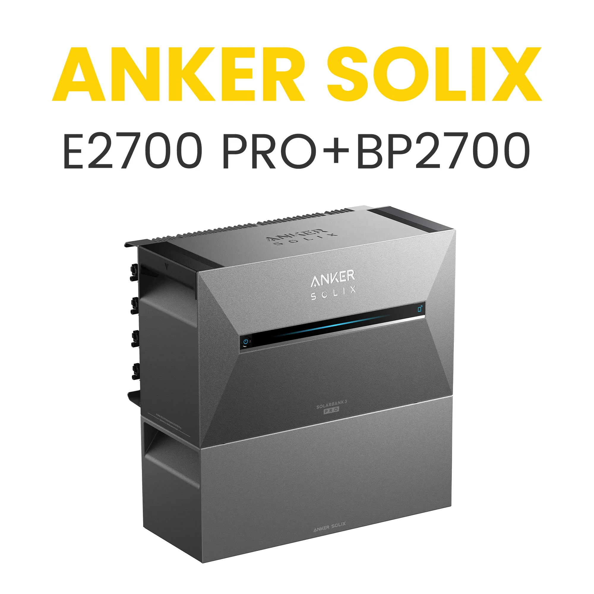 Anker SOLIX Solarbank 3 E2700 Pro Storage System + BP2700 Expansion Battery, 5.4 kWh
