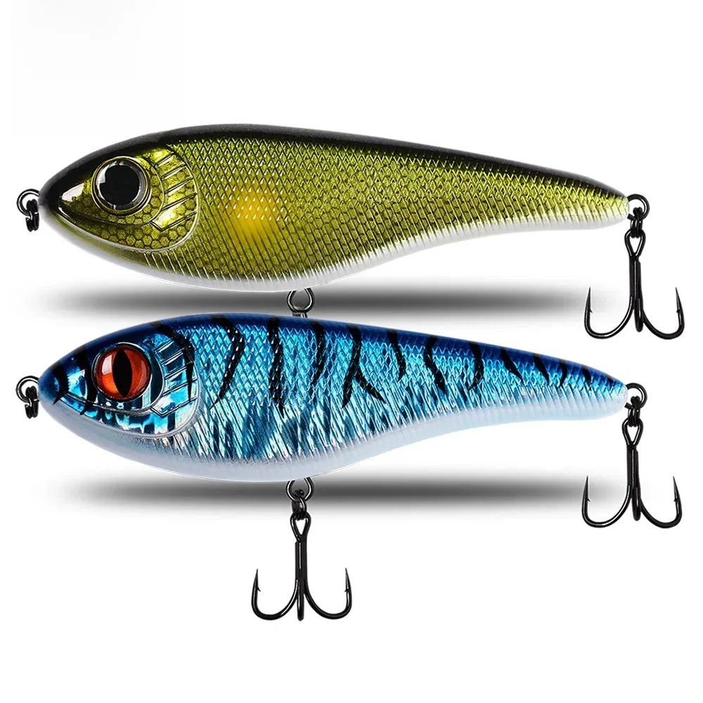 Leurre vibrant coulant à enfoncement lent, appât Élidéal pour la pêche hivernale au brochet, jerkbait, 78mm, 15g