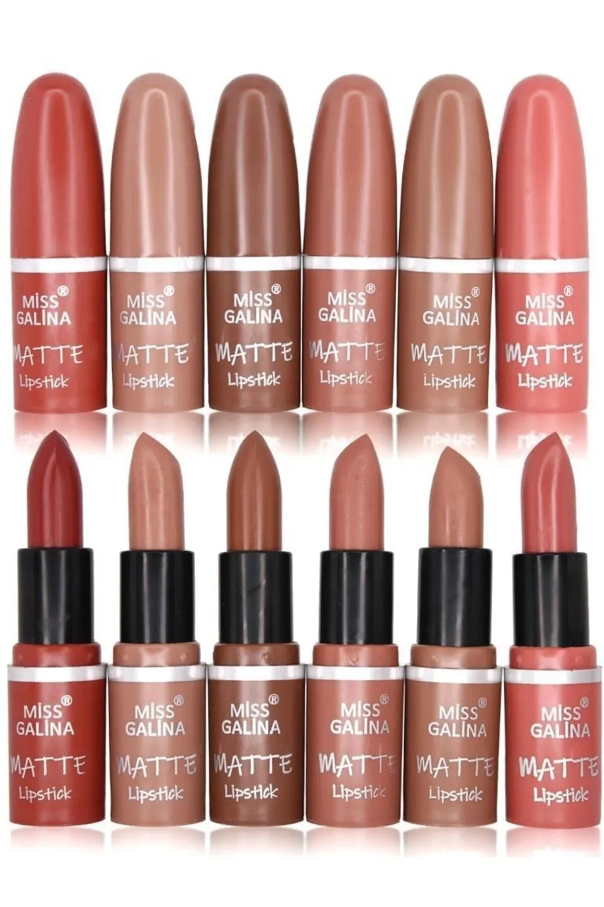 Matte 6-Piece Lipstick Set Maintains Permanence All Day Long, Makes Lips Look Plump