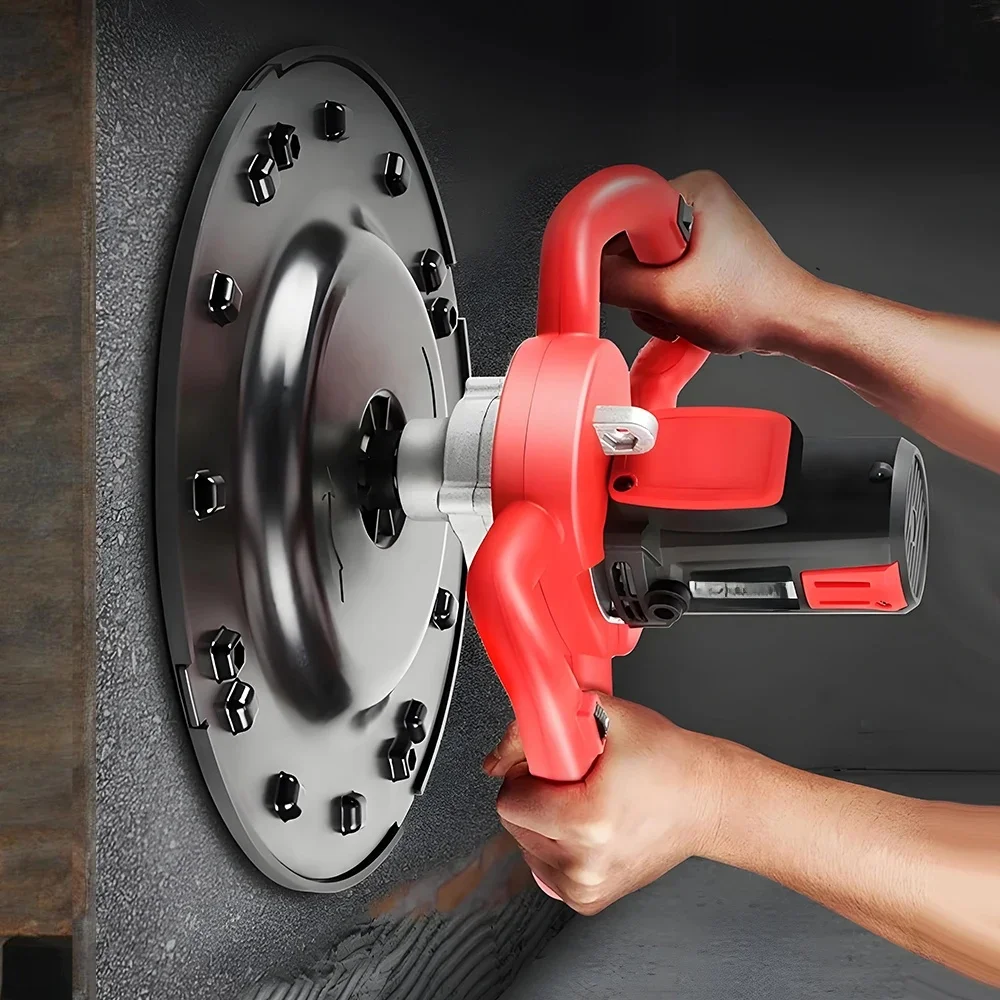 220V Electric Concrete Mixer Wall Smoothing Polishing Machine Cement Mortar Trowel Leveling Machine 2880W/4880W