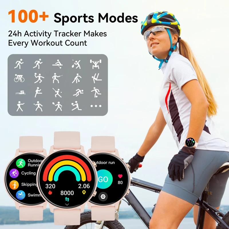 Karchilor frauen smartwatch men\'s bluetooth call sports wasserdichte uhr gesundheits monitor geeignet für android ios