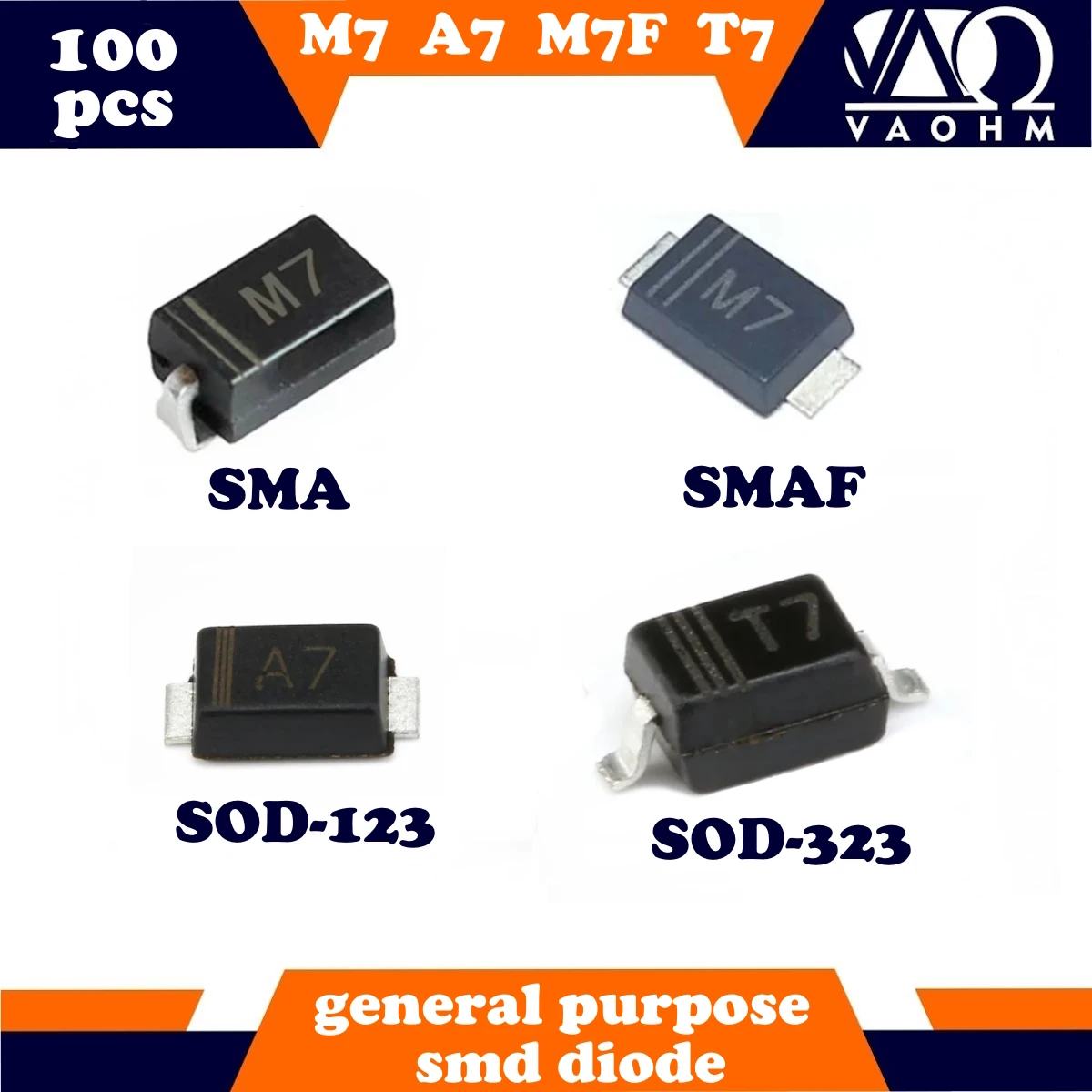 100PCS M7 Sma M7F S… - image