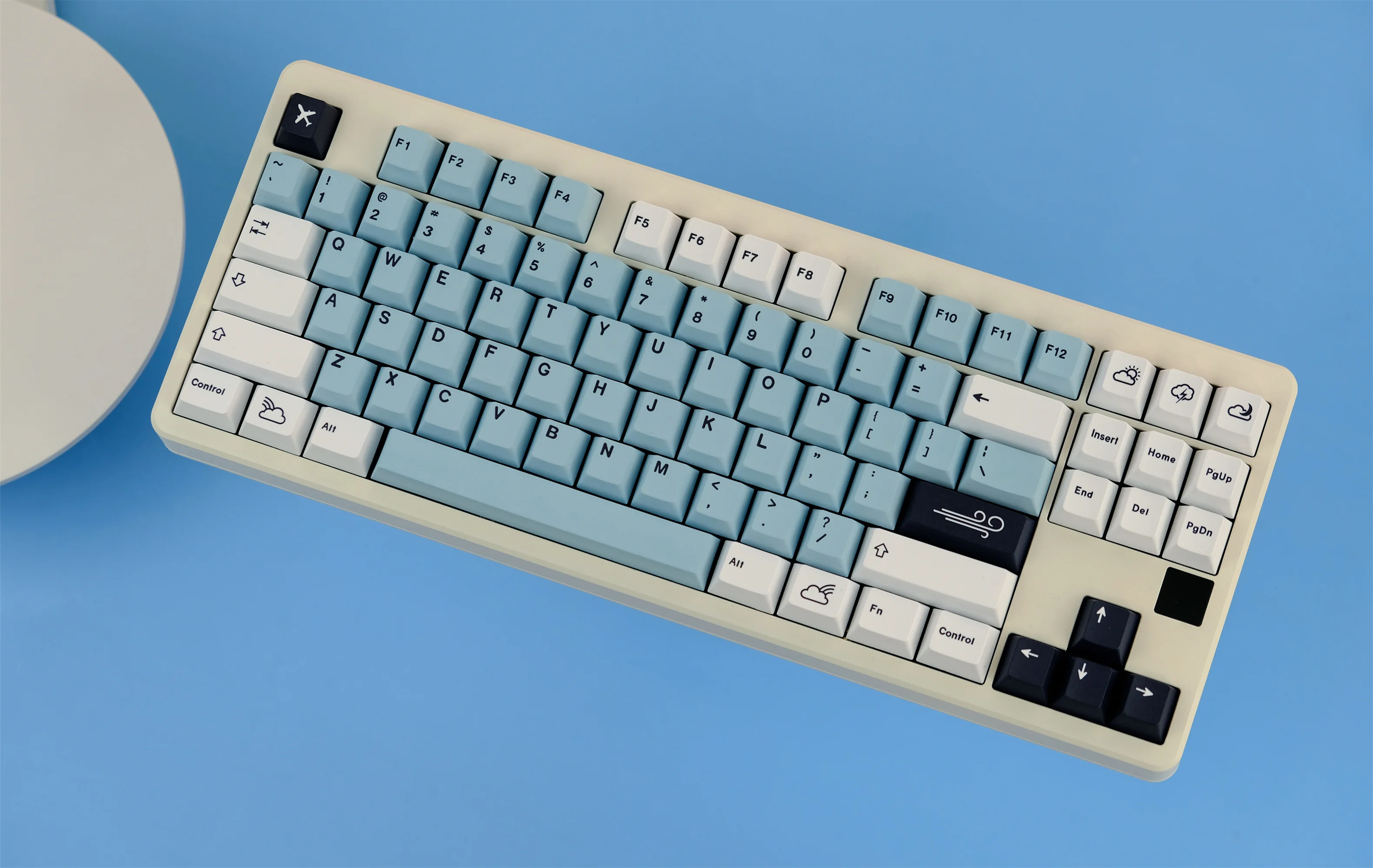 Imagem -02 - Gmk-fluindo Keycaps Nuvem para Teclado Mecânico Pbt Keycaps Perfil Cereja Dye-sub Personalizado 129 Chaves