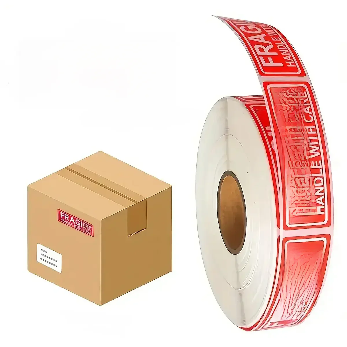 Étiquettes autocollantes fragiles, 120 pièces/rouleau, poignée avec soin, signes d'avertissement de remerciement