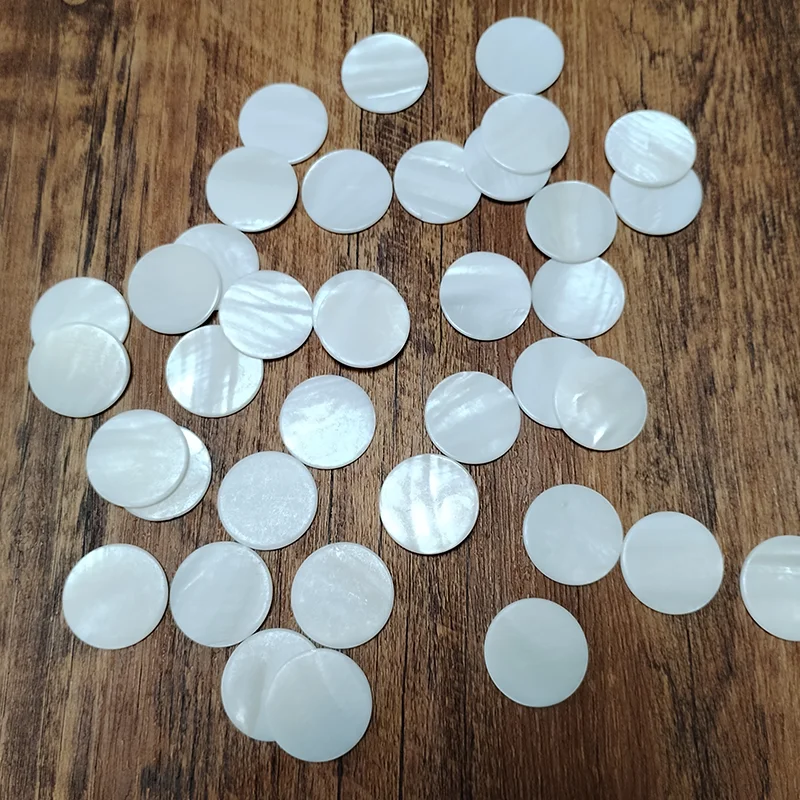 20 PC Round Real Shell Pieces Mother of Pearl Pretty Shape Pack-for Crafts, Jewelry Making, Resin Art, Inlay, DIY Project 25MM