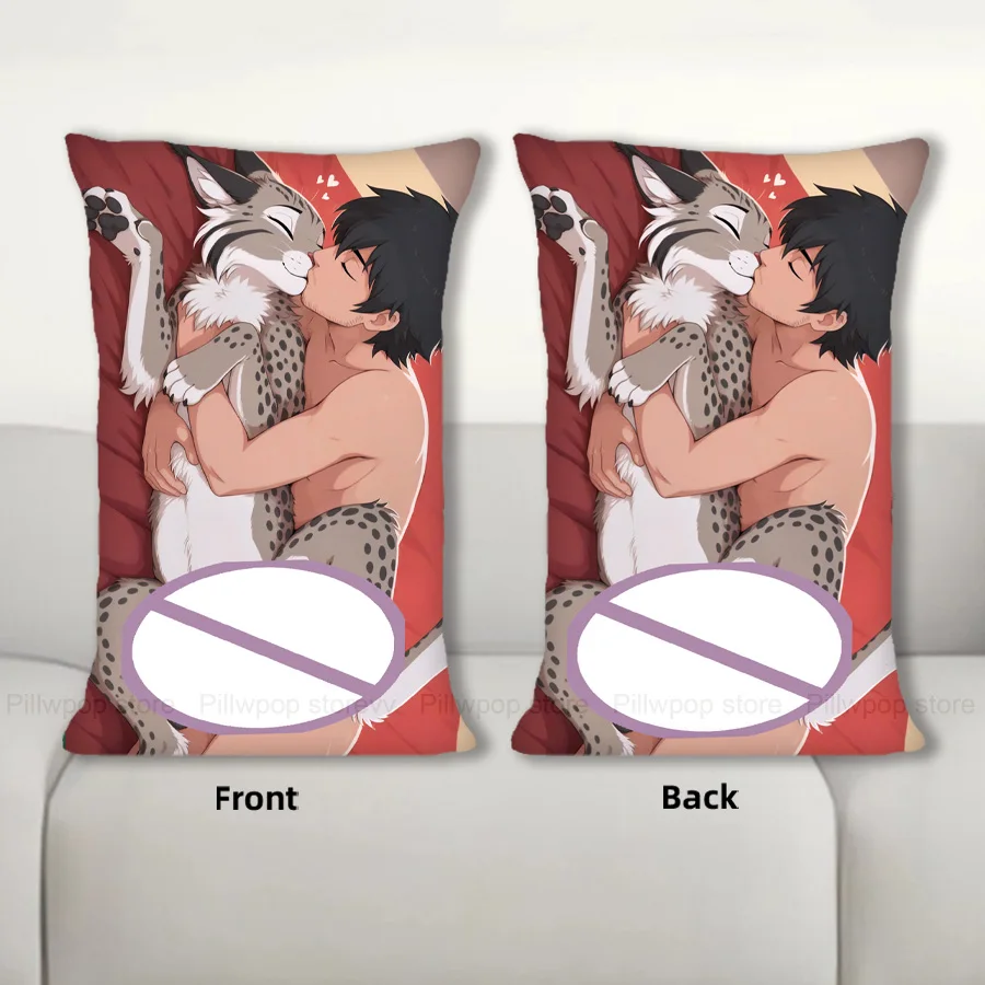 

Dakimakura Anime Cute cat Body Pillow Cover Sofa Cushion Double-side Print Throw Pillow Case 40X60cm