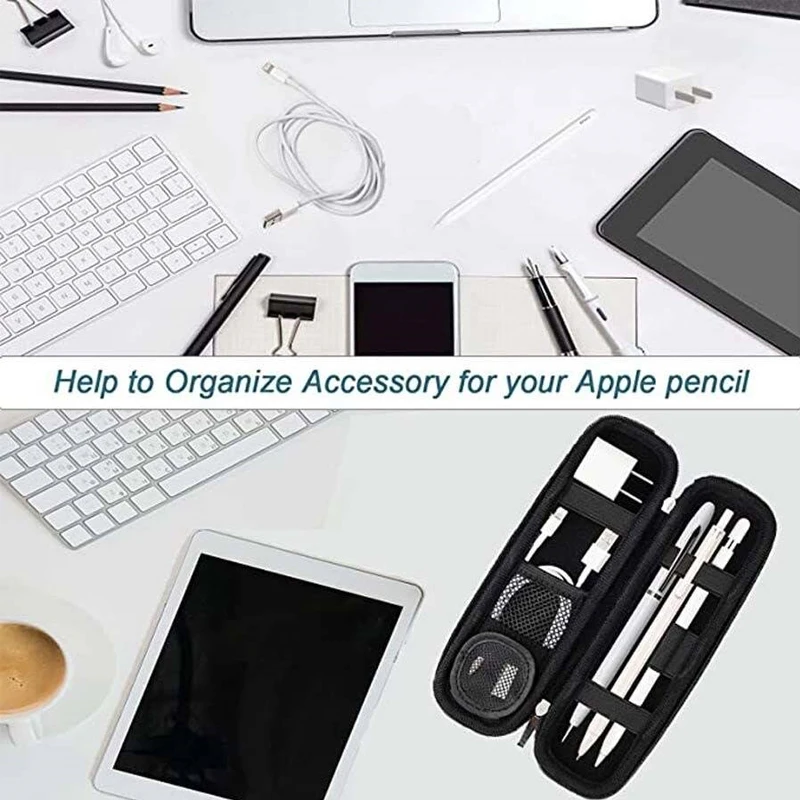 Protective Hard EVA Travel Protect Box Storage Bag Carrying Cover Case for Apple Pencil &Aneng A3007/ A3008 Digital Multimeter