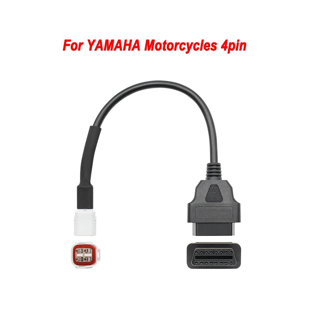 3 4 6 PIN Motorcycle OBD2 Diagnostics Connector For Yamaha 3PIN 4PIN For Honda 6Pin 3 IN 1 Motorbike OBD Plug Extension Adapter