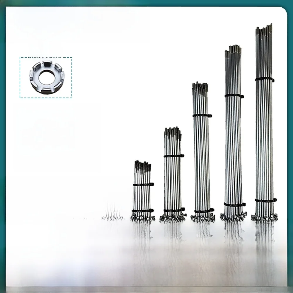 AliExpress RICETOO Electric bicycle Spokes and Nuts Silver Steel Diameter 2.56mm Ebike Hub Motor Wheel 12G Mountain road Ebike Conversion Parts