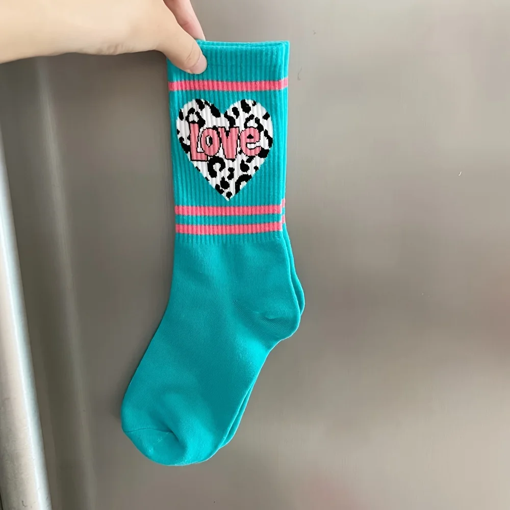 5 أزواج من الجوارب النسائية العصرية والعصرية على طراز الكلية بلون الحلوى، جوارب كاجوال مريحة بألوان الدوبامين #3