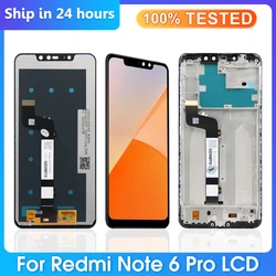 100% Original For Xiaomi Redmi Note 6 Pro LCD Display Touch Screen Digitizer For Redmi Note6 Pro Assembly Replacement M1806E7TG