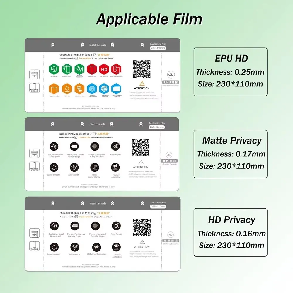 Películaxpert PFC-2100 Plotter ilimitado Máquina de instalación de corte de película de hidrogel Plotter Hojas protectoras de pantalla de teléfono móvil