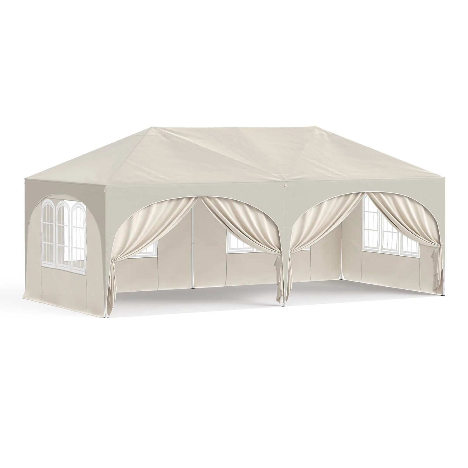 WOLTU 3x6m Gartenpavillon Faltbarer Pavillon mit 6 Seitenwänden Höhenverstellbar Wasserdicht UV-Schutz Partyzelt mit Tasche – Detail 24