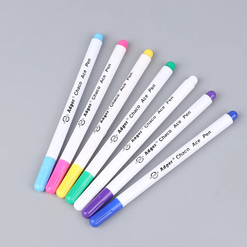 1pcs Disappearing Erasable Ink Fabric Marker Pen Cross Stitch Water Erasable Pen Tailor\'S Quilting Sewing Tools Dressmaking