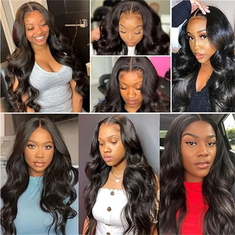 Body Wave Bundles Human Hair 1 3 4 Bundles Deal Virgin Remy Human Hair 50G Brazilian Natural 30 32 40 Inch Extensions For Women