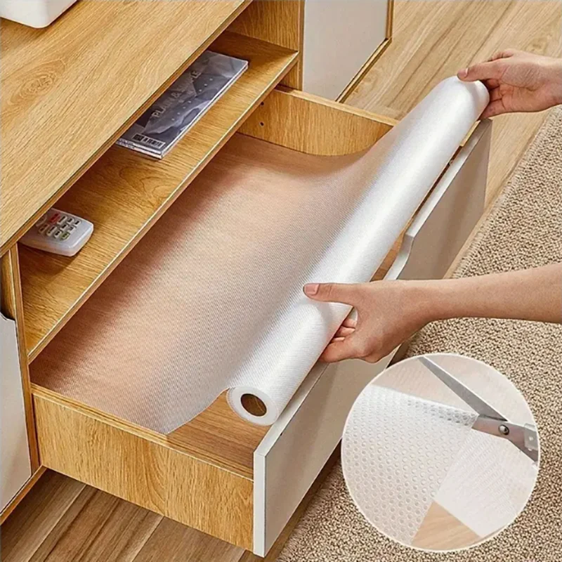 Transparent Waterproof and Anti Fouling Mat EVA Easy to Clean Kitchen Non Stick and Anti Oil Mat Anti Slip Cabinet Mat