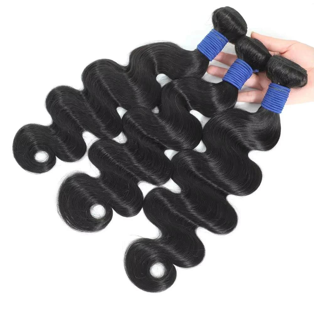 Mossily 30 Inch Body Wave 3 4 Bundles Brazilian Remy 100% Unprocessed Human Hair Wavy Doule Drawn Bundles Weave Extensions