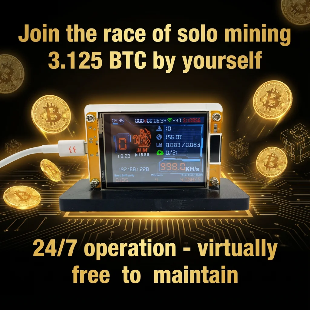 

Nerd Miner V2 NMMiner, хешрейт 980KH/s, модуль Wi-Fi BLE ESP32, ESP32-2432S028R, 2,8-дюймовый смарт-дисплей, BTC криптомайнер для соло-майнинга