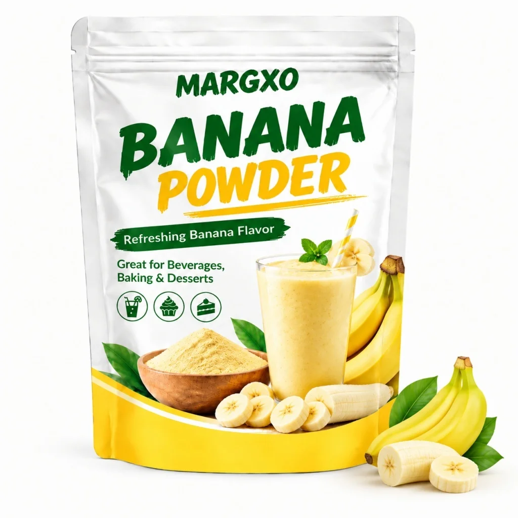 Banana Powder, Sweet Banana Flavor, 6.35OZ, Natural Banana Flavor Powder, No Added Sugar Or Additives, Perfect For Pancakes, Smoothies, Milkshakes, Baking, Breakfast Bowls, Homemade Snacks, Creamy Fruity Taste