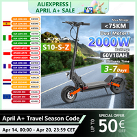 Electric scooters JOYOR-S10-S-Z 2000W Double motorization 60V18Ah road tires 10 ''hydraulic Double brakes for adults