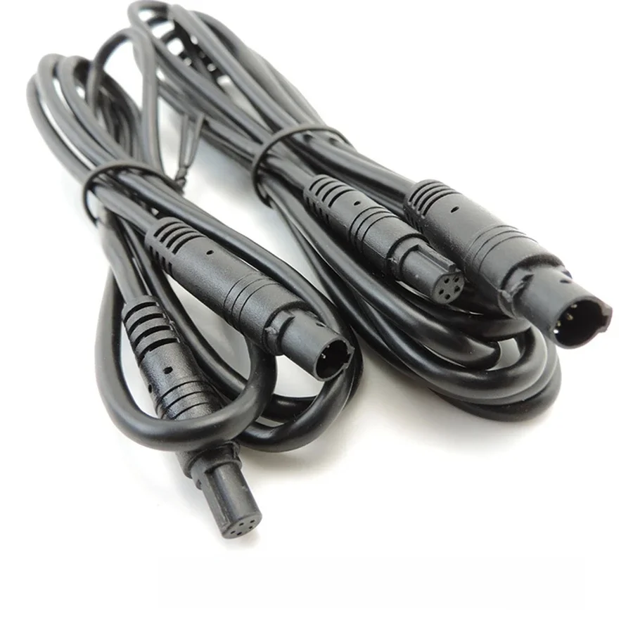 1/2m 4 5 6 8 broches noyau mâle à femelle cordon voiture vue arrière véhicule DVR caméra rallonge câble cordon HD moniteur caméra fil