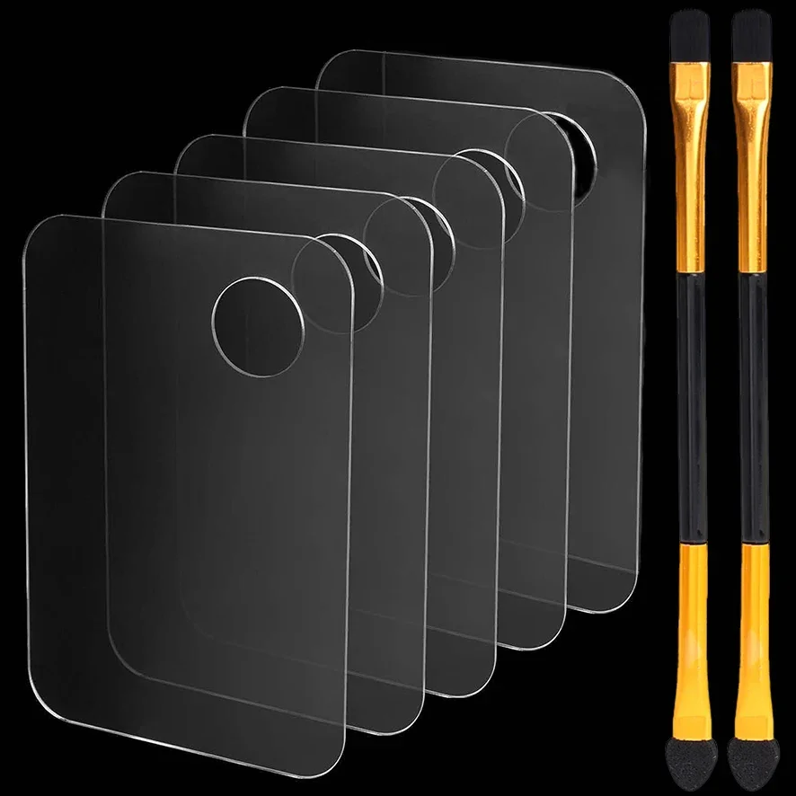 Palette de maquillage en acrylique, spatule pour fond de teint, gel, ombre à barrage, crème Assad, pigments, réglage des documents, nail art, manucure, nouveauté